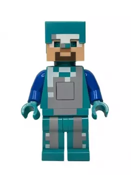 Фигурка Стив в алмазной броне MINECRAFT большая 20 см