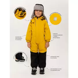 Утепленный комбинезон для мальчиков (зеленый, 110/ 5-6 YEARS)