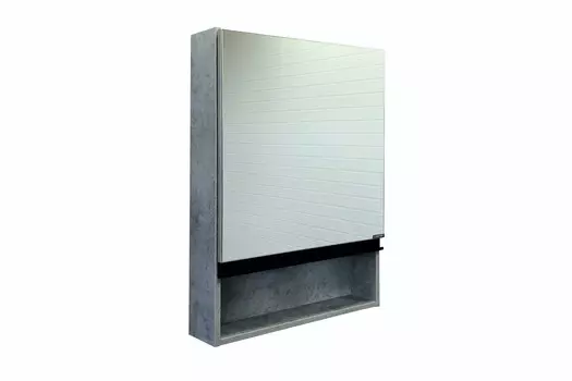 Зеркальный шкаф Comforty Эдинбург 00-00002043 58 см, серый