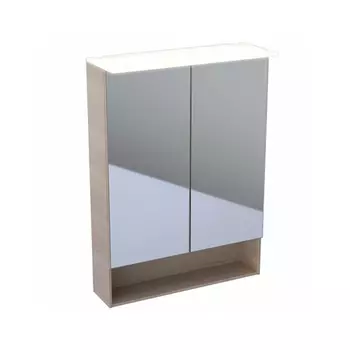 Зеркальный шкаф Geberit Acanto 500.644.00.2 с подсветкой, бежевый