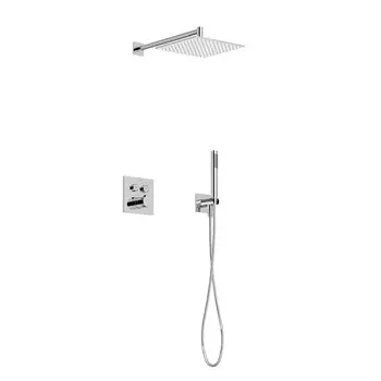 Встраиваемый душевой комплект Sancos Linn SC9022CH хром, со смесителем и термостатом, без излива
