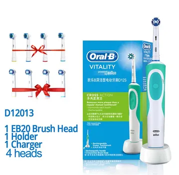 Перезаряжаемая электрическая зубная щетка Oral B, гигиена полости рта, чистые зубные щетки Precian, вращающаяся 3D белая щетка для отбеливания зубов