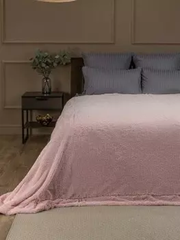 Плед мягкий мех buenas noches 220*240 розовый арт.30823