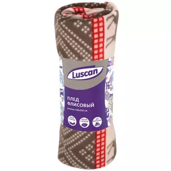 Плед флисовый лускан 130 x150 см олени