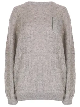 Джемпер из мохера и шерсти BRUNELLO CUCINELLI
