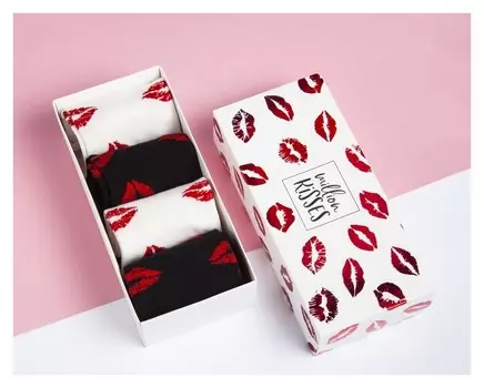 Набор носков Kaftan "Million Kisses" 4 пары, р-р 36-39