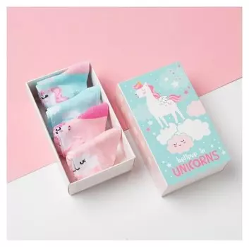 Набор носков крошка Я "Unicorn", 4 пары, 8-10 см