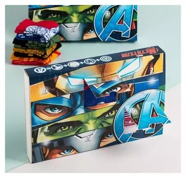 Набор носков "Superhero" 6 пар, мстители, 16-18 см