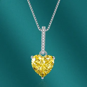 BELLA BOX Сердце Кулон Ожерелье Многоцветные Модные Свадебные Помолвочные Ювелирные Изделия синий