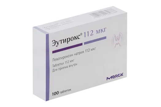 Эутирокс 112 мкг, 100 шт, таблетки