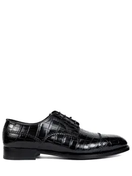 Дерби из кожи крокодила BRIONI