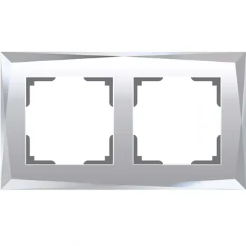 Рамка на 2 поста Werkel Diamant зеркальный W0021220 4690389158827