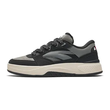 Кроссовки ANTA Skateboarding Shoes Men Low-top Black/Loop Gray, черный