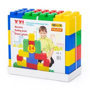 Конструктор строительный, Полесье, XXL, 24 элемента