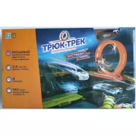 Детский трек, 1TOY, Трюк-трек, &amp; quot;Экстрим-парк&amp; quot;, трек + 1 машинка + 1 аксессуар