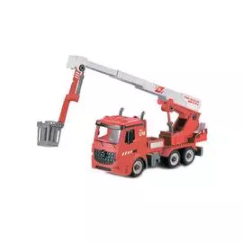 Funky Toys, Пожарная машина-конструктор с выдвижной стрелой, фрикционная, 1:12