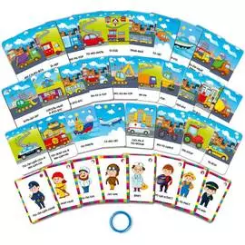 Игра настольная, Vladi Toys, Карточки на кольце, &amp; quot;Мир машин&amp; quot;