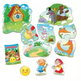 Игра настольная, Vladi Toys, Путешествие по сказке, &amp; quot;Колобок&amp; quot;