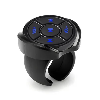 Автомобильный беспроводной Bluetooth Медиа-кнопка Пульт дистанционного управления Автомобильный руль Пульт дистанционного управления Руль мотоцикла Велосипед MP3 Воспроизведение музыки для телефона IOS Android