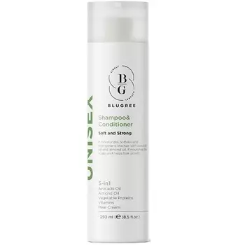 BLUGREE Шампунь с кондиционером 5 активных компонентов против непослушных волос UNISEX 250.0