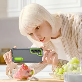 Защитный чехол в стиле милитари для Samsung Galaxy S23 Ultra S22 Plus 5g A54 A53 A14 A13 A04s, аксессуары для телефонов, чехол for Galaxy A14 4G чёрный