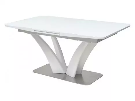 Стол FREYA 160 WHITE GLASS белый глянец