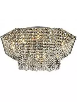 Потолочная люстра N-Light N-Light 2484 2484/9 chrome G4 20W, amber and white crystal