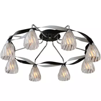 Потолочная люстра N-Light N-Light 405 405-08-63CWB chrome + white crack + black crack