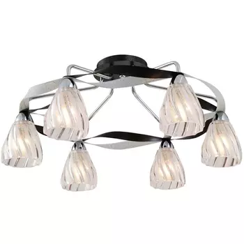 Потолочная люстра N-Light N-Light 405 405-06-63CWB chrome + white crack + black crack