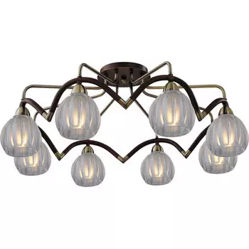 Потолочная люстра N-Light N-Light 407 407-08-53ABWBB antique brass + walnut