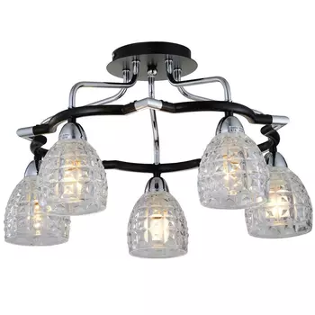 Потолочная люстра N-Light N-Light 412 412-05-63CDW chrome + dark wengue