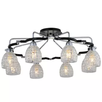 Потолочная люстра N-Light N-Light 412 412-08-63CDW chrome + dark wengue