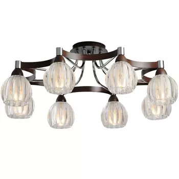 Потолочная люстра N-Light N-Light 418 418-08-13WBB chrome + wengue