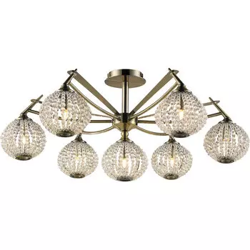 Потолочная люстра N-Light N-Light 917 917-07-53 antique brass + white crystal