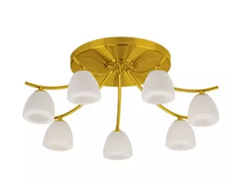 Потолочная люстра N-Light N-Light P-802 P-802/7 satin gold