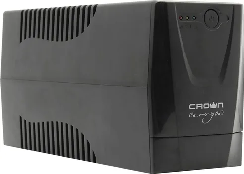 ИБП CROWN CMU-500, 480 VA, 240 Вт, IEC, розеток - 2, черный (CMU-500X)