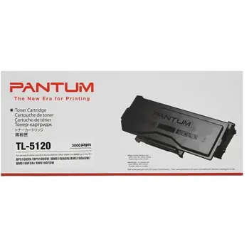 Картридж лазерный Pantum TL-5120, черный, 3000 страниц, оригинальный для Pantum BP5100DN/BP5100DW/BM5100ADN/BM5100ADW