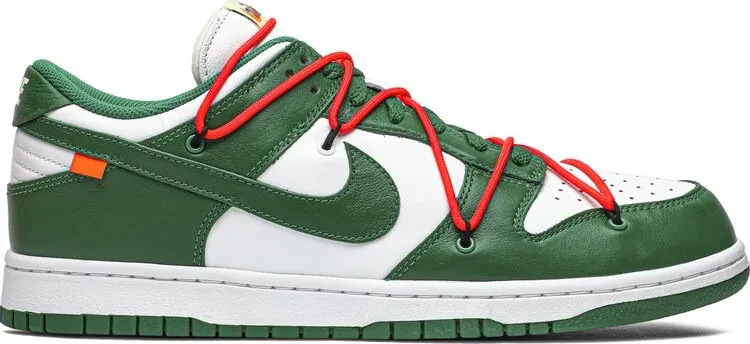 Кроссовки Nike Off-White x Dunk Low 'Pine Green', зеленый