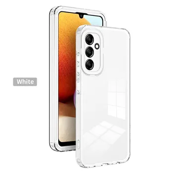 Прозрачный чехол для телефона 2 в 1 для Samsung A25 A34 A54 A24 A14 A04 Galaxy M54 M14 A33 A53 A73 A23 A13 A52 A72 A51 A71, прозрачный чехол For Galaxy A25 5G чёрный