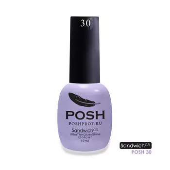 POSH 30 гель-лак для ногтей Давай помечтаем (молочно-фиалковый) / SENDVICH GEL UV/LED 12 мл