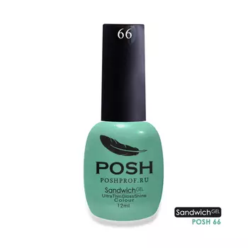 POSH 66 гель-лак для ногтей Мятный десерт / SENDVICH GEL UV/LED 12 мл