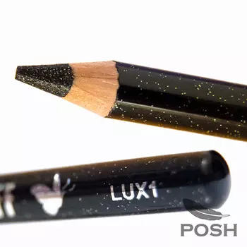 POSH Карандаш для век, LUXE 1 черный, мерцающий эффект / LIli Guaf, 10 гр