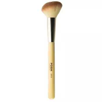 POSH Кисть скошенная средняя для румян и скульптора, ворс таклон / BAMBOO 8805
