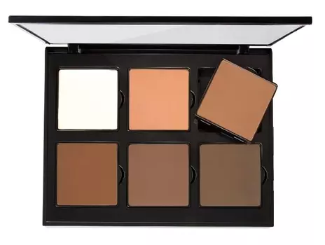 POSH Палетка пудровых корректоров для лица, без рыжего пигмента (6 оттенков) / Make Up Matt Corrector Sculpting Palette 60 г