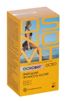 Основит Остео Природная прочность костей, 60 шт, капсулы
