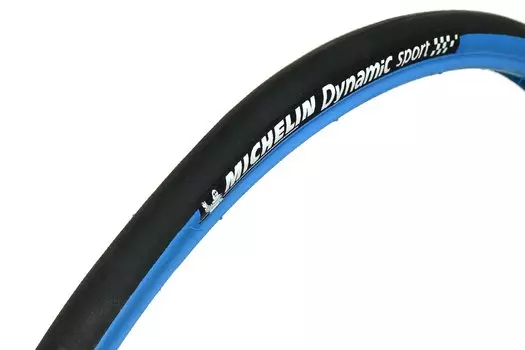 Покрышка велосипедная MICHELIN DYNAMIC SPORT, 23-622 (700X23C), SW, 30TPI, синий, 512815