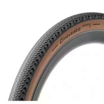 Покрышка велосипедная Pirelli Cinturato Gravel H 700x40, черно-коричневая, 3874505