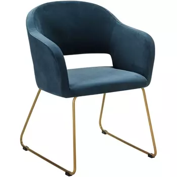 Кресло Oscar Diag blue/Линк золото R-Home арт.410118164h_Diagblue