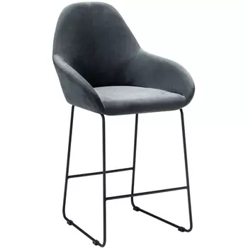 Кресло полубар Kent Diag grey/Линк R-Home арт.410119145h_Diaggrey_черн_ПБ