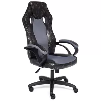 Кресло RACER GT MILITARY серый/серый (кож/зам/ткань) (Tetchair)